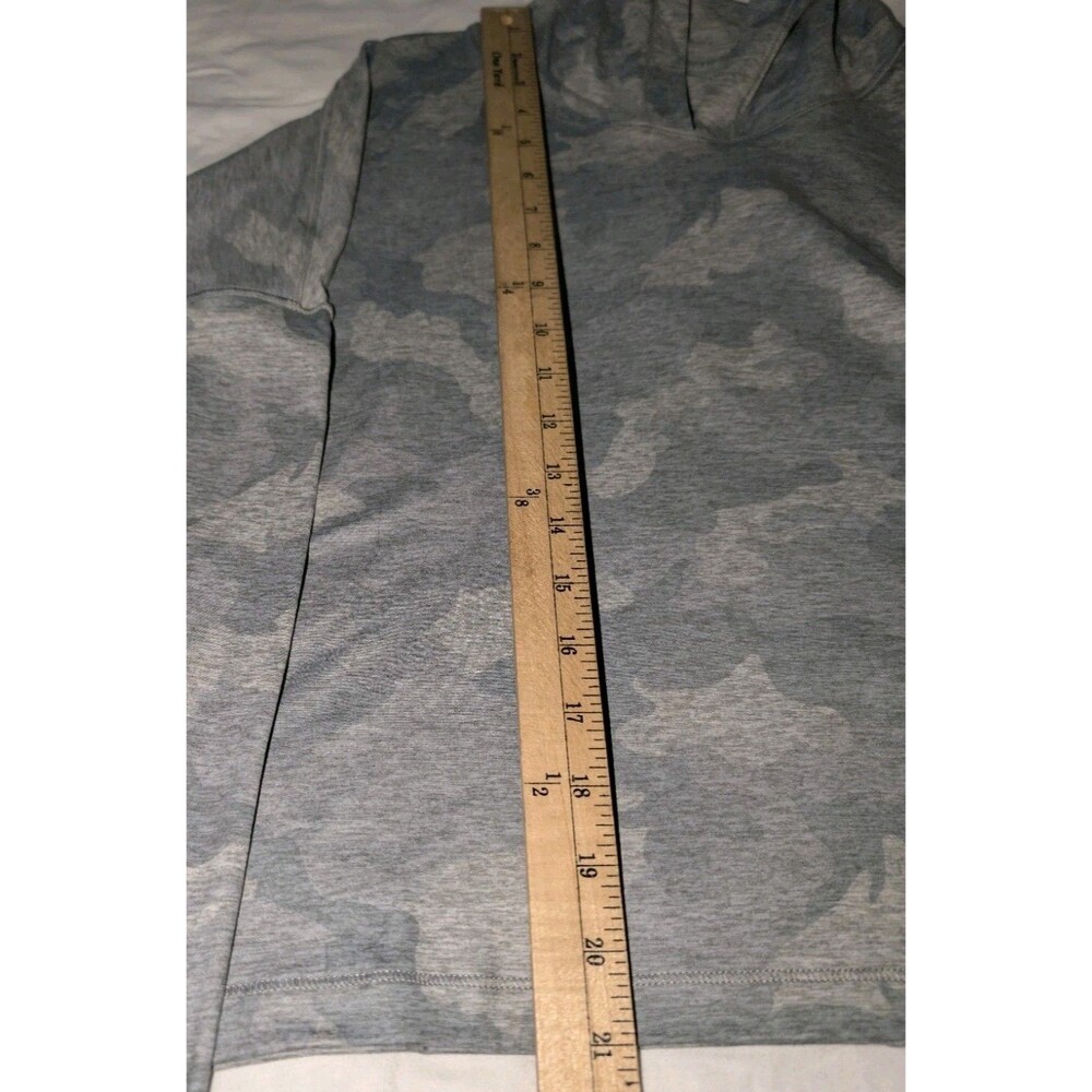 Yogalicious Lux Womens XL Hoodie Jacket Gray White Camo with Thumb Holes NWT - Picture 7 of 10